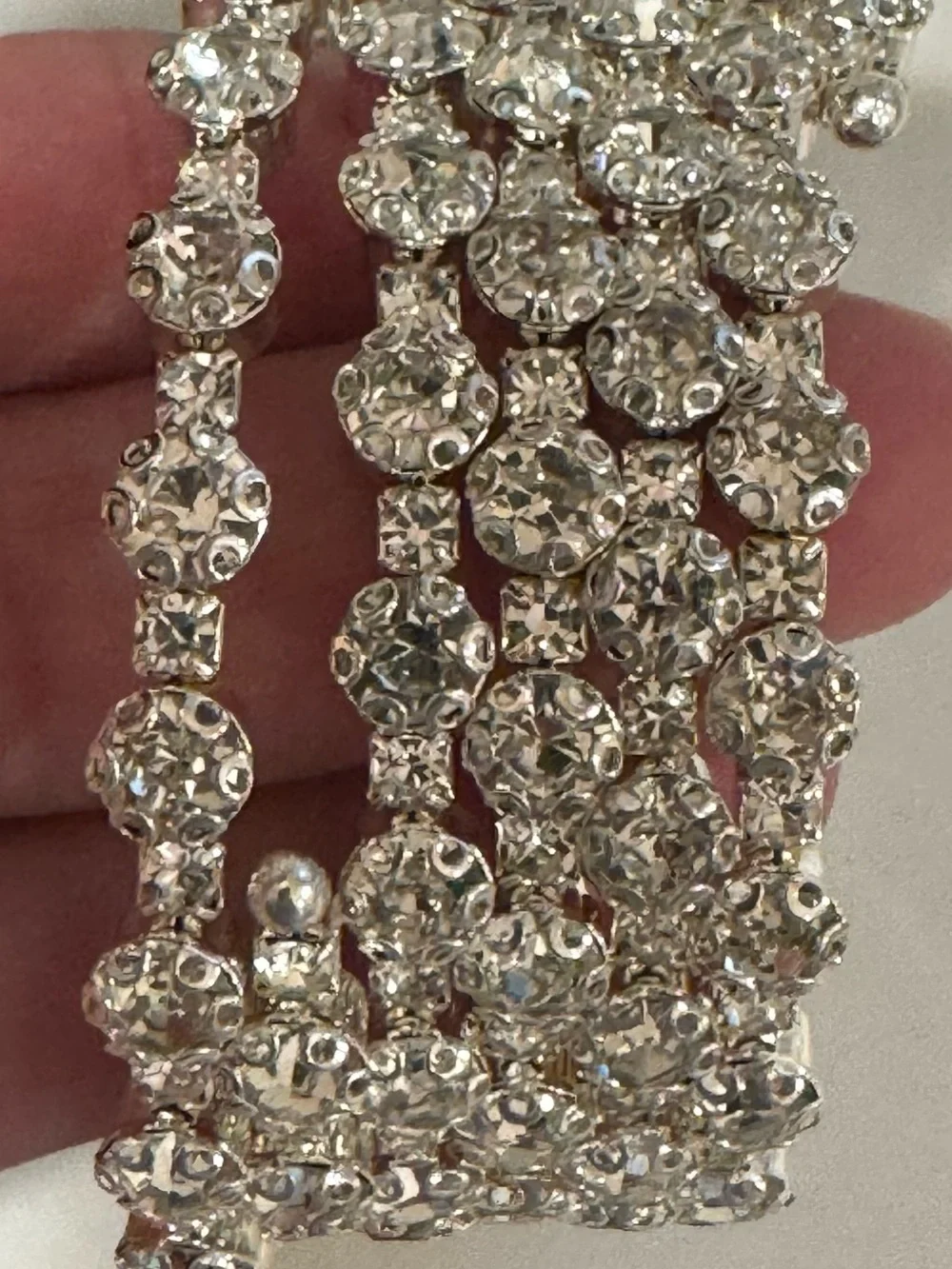 Crystal Multi-Row Wrap Bracelet For Wrist or Arm BLING!!